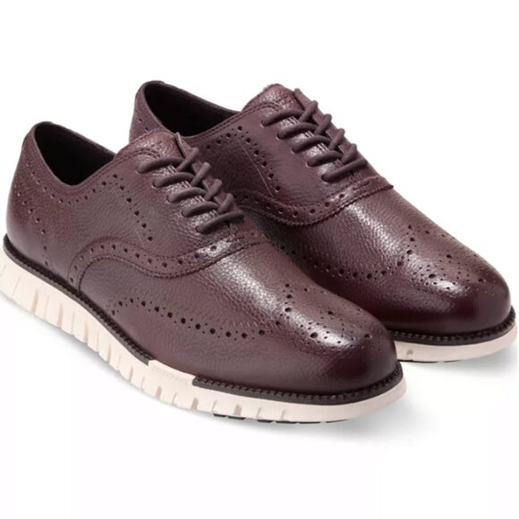 Cole Haan Men\'s ZERØGRAND Dark Brown Lace-Up Wingtip Oxford Shoes Size 13 main image 5